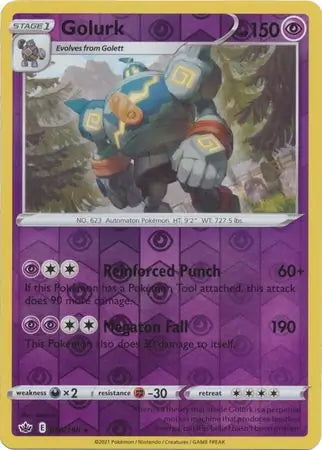 Chilling Reign Golurk #66/198 reverse holo